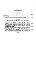 Cover for Meetings, to subpoena appearance of employees of the Department of Justice and the FBI and to subpoena production of documents from Rockwell International Corporation