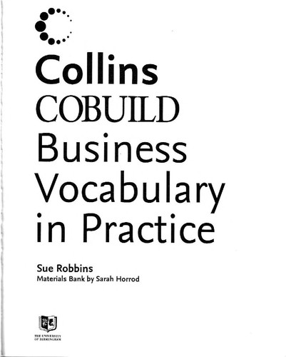 Cover for Collins COBUILD business vocabulary in practice