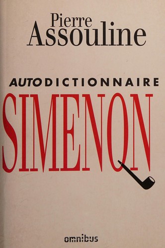 Cover for Autodictionnaire Simenon