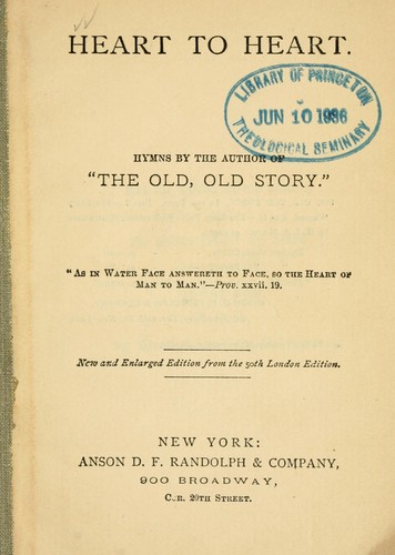 Cover for Heart to heart