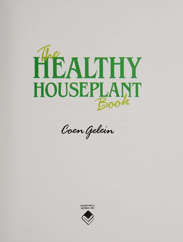 Cover for The healthy houseplant book