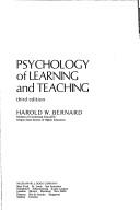 Cover for Psychology of learning and teaching