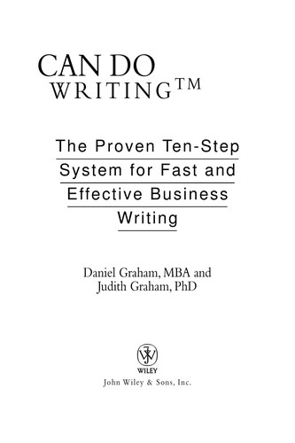 Cover for Can do writing?