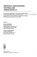 Cover for Protocol specification, testing, and verification, VI