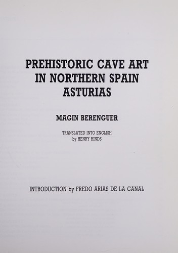 Cover for Prehistoric cave art in Northern Spain, Asturias
