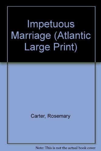 Cover for Impetuous marriage