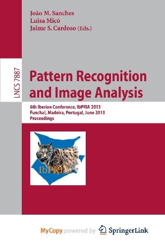 Cover for Pattern Recognition and Image Analysis