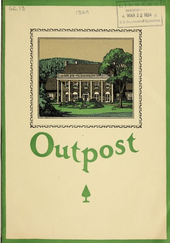 Cover for Outpost Nurseries [catalog]
