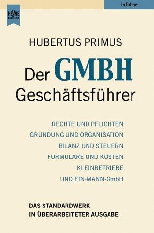 Cover for Der GmbH - Geschäftsführer.