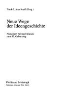 Cover for Neue Wege der Ideengeschichte