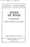 Cover for El moro expósito, o, Córdoba y Burgos en el siglo décimo
