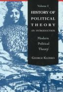 Cover for History of Political Theory