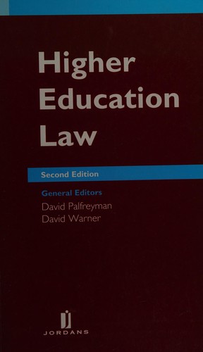 Cover for Higher education law