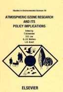 Cover for Atmospheric ozone research and its policy implications
