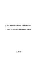 Cover for Qué fabulan los filósofos?