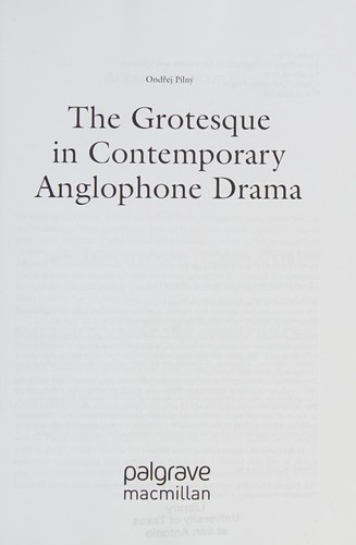 Cover for Grotesque in Contemporary Anglophone Drama
