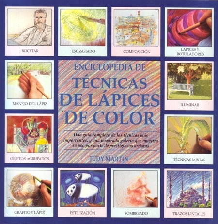 Cover for Enciclopedia de técnicas de lápices de color