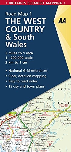 Cover for The West Country & South Wales Road Map