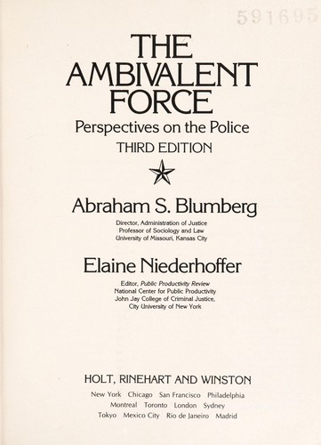 Cover for The Ambivalent force