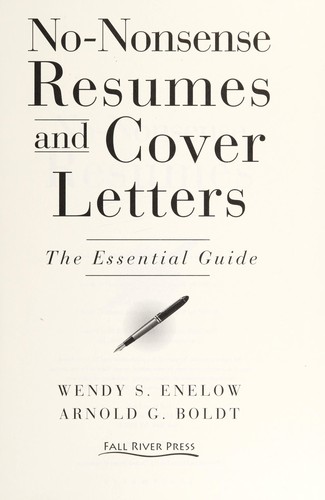 Cover for No-nonsense resumes and cover letters