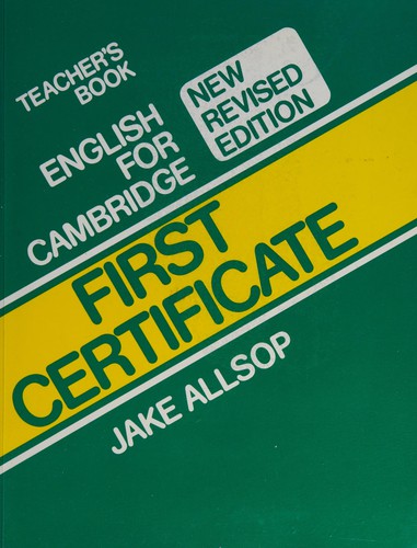Cover for English Camb 1st Cert Tb