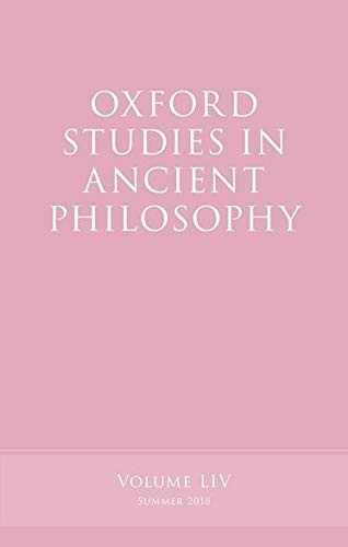 Cover for Oxford Studies in Ancient Philosophy, Volume 54