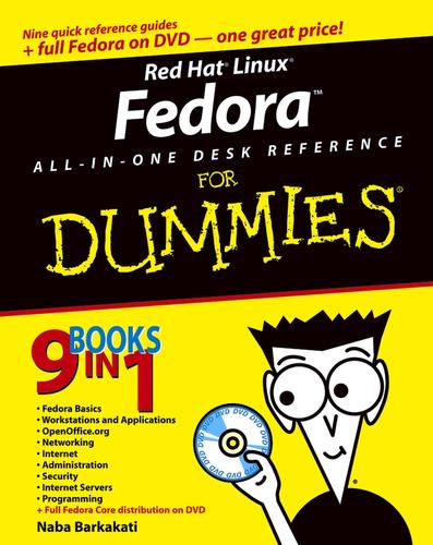 Cover for Red HatLinuxFedoraAll-in-One Desk Reference For Dummies