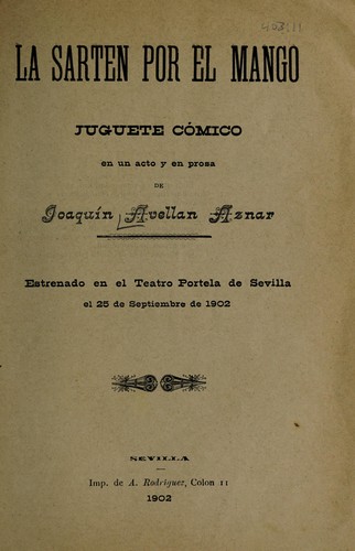 Cover for El sarten por el mango