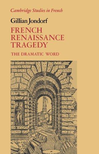 Cover for French Renaissance Tragedy