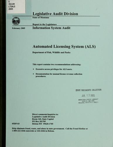 Cover for Automated licensing system (ALS)