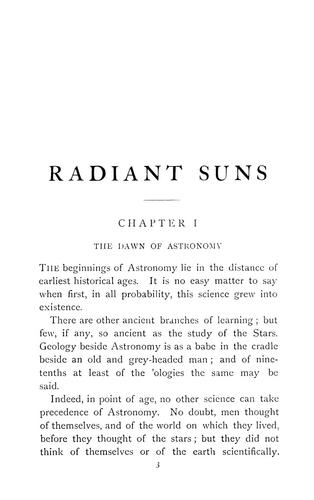 Cover for Radiant suns