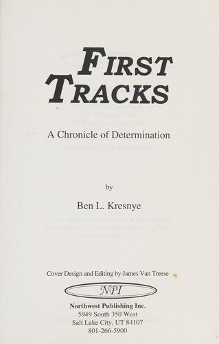 Cover for First Tracks