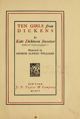 Cover for Ten girls from Dickens