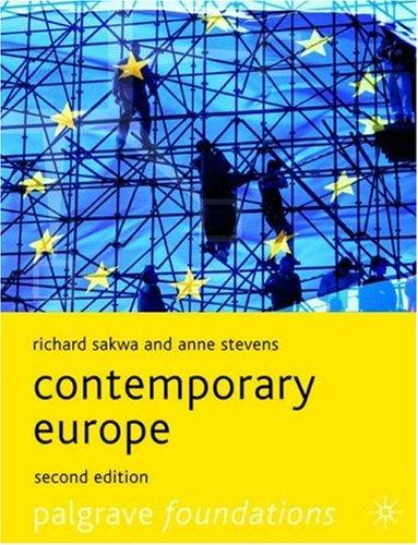 Cover for Contemporary Europe
