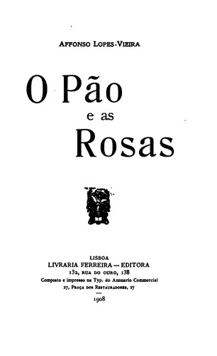 Cover for O pao e as rosas