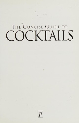 Cover for The concise guide to cocktails