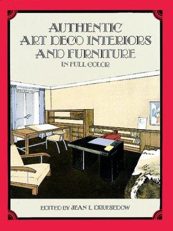 Cover for Authentic art deco interiors and furniture in full color