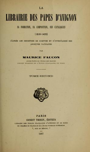 Cover for La librairie des papes d'Avignon