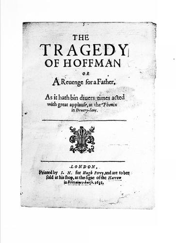 Cover for The tragedy of Hoffman