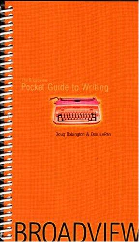 Cover for The Broadview pocket guide to writing