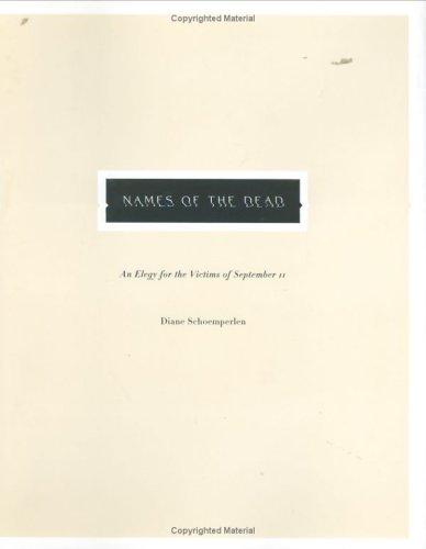 Cover for The names of the dead
