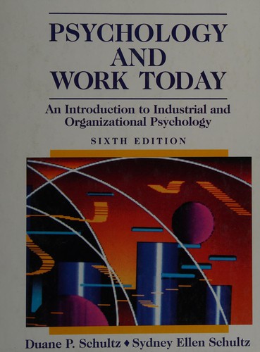 Cover for Psychology and work today