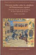 Cover for Un texto inédito sobre la caballería del Renacimiento español