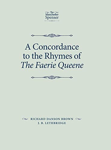 Cover for Concordance to the Rhymes of the Faerie Queene