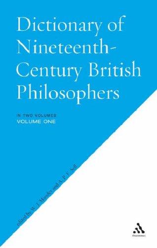 Cover for Dictionary of Nineteenth-century British Philosophers