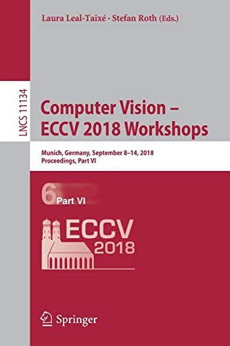 Cover for Computer Vision – ECCV 2018 Workshops