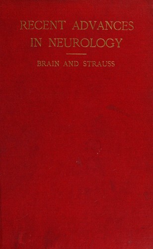 Cover for Recent advances in neurology
