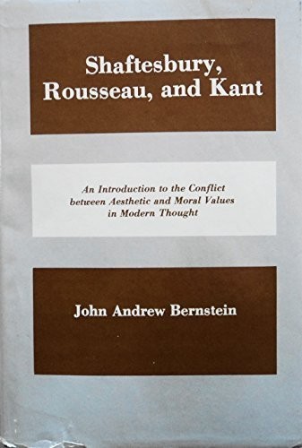 Cover for Shaftesbury, Rousseau, and Kant