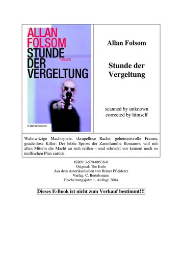 Cover for Stunde der Vergeltung