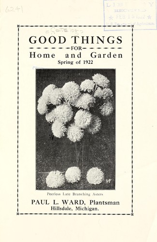 Cover for Good things for home and garden